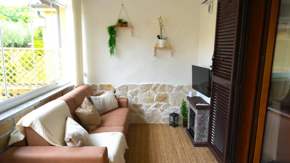 Terrazzo Jannuzzi House con camino elettrico